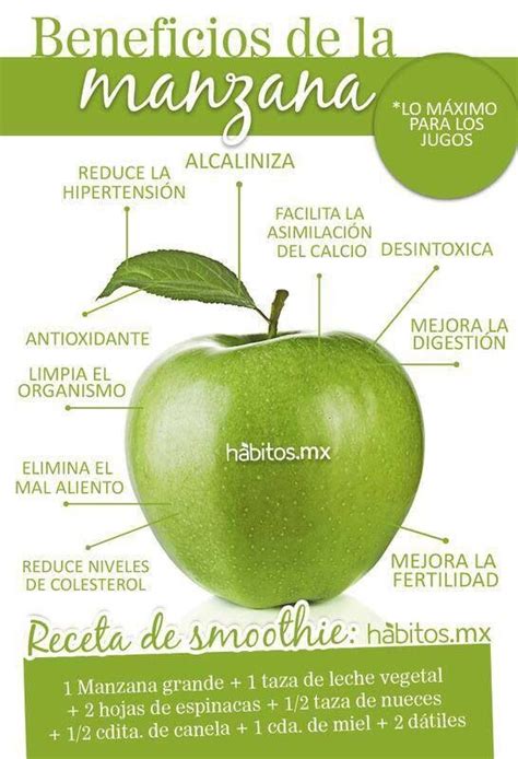 Infografias Beneficios De La Manzana