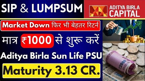 Aditya Birla Mutual Fund Lumpsum Plan 2024 Fund For Beginner Aditya