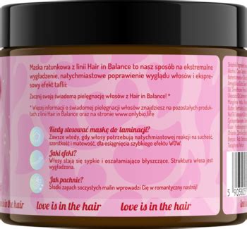 ONLYBIO Hair in Balance maska do włosów ratunkowa 200 ml