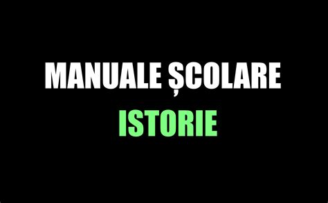 Programe Colare Pentru Disciplina Istorie Ora De Istorie