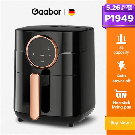 Gaabor Air Fryer L Digital Control Hot Oven Oil Free Healthy Cooker