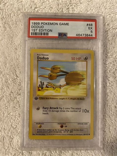 Pokemon Card Doduo Set Of Base Wizard Edition Fr New Ebay