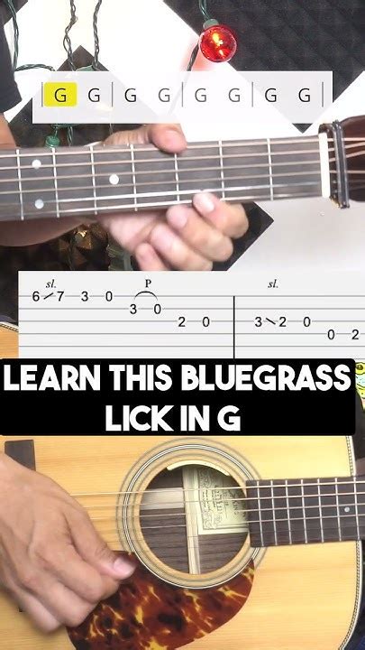 Easy Bluegrass Lick Slide In G With Slide Play Like Billy Strings