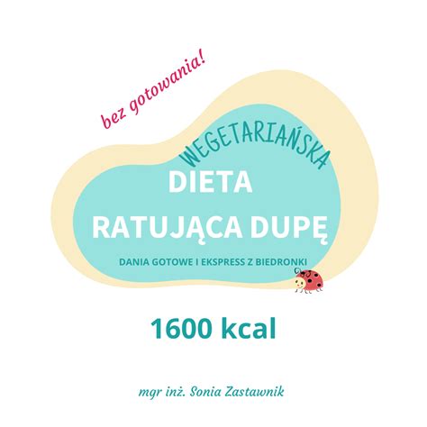 WEGETARIAŃSKA Dieta ratująca dupę 1600 kcal Diet Fit Sonia Zastawnik