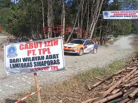 Para Pereli Di Danau Toba Kejurnas Rally Disuguhi Spanduk Tutup Pt