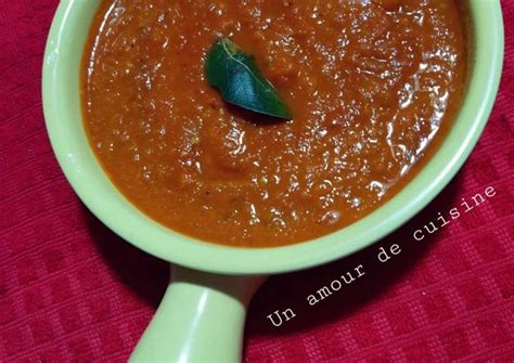 Sauce Tomate De Un Amour De Cuisine Cookpad