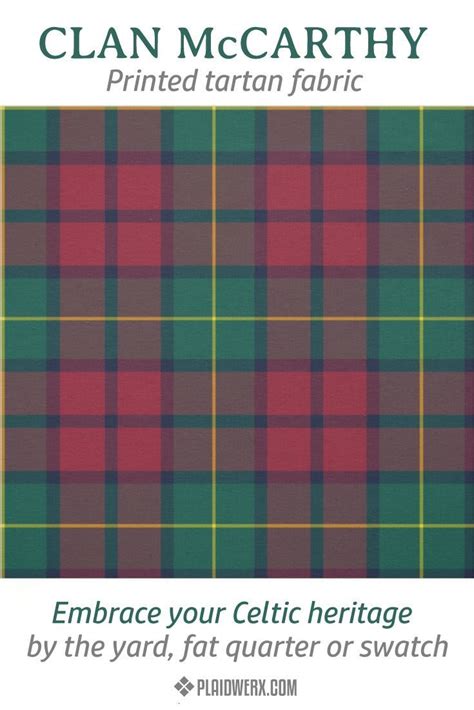 Mccarthy Tartan Fabric In 2021 Plaid Fabric Tartan Fabric Red Plaid