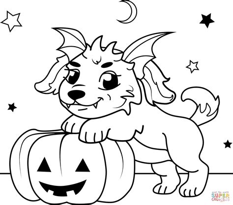 Cute Dog Halloween Coloring Pages Coloring Pages