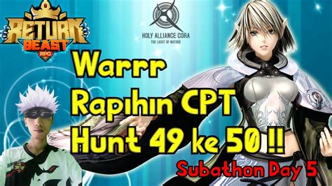 Live War Pagi Lanjut Hunt Subathon Day 5 RF Return Beast RPG YouTube