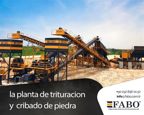 La planta de trituración y cribado de piedra Fabo