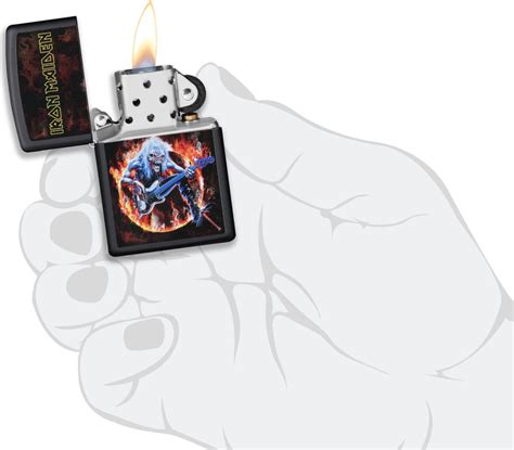 Lighter Zippo Iron Maiden Guitar Fire Haddocks Lightershop