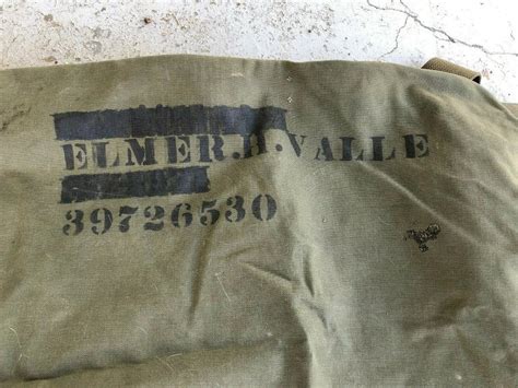 Wwii Ww2 Us Duffel Bag Canvas Military Army Original Dated 1944 Named Vintage 2023220780