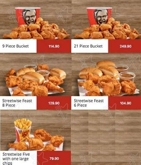 Menu At Kfc Meyersdal Restaurant New Redruth Corner Michelle Avenue