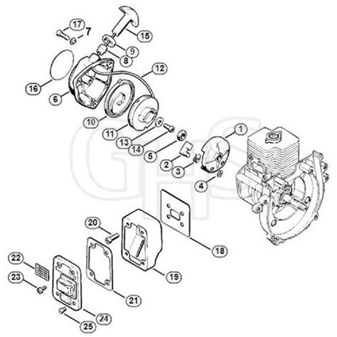 Genuine Stihl Fs B Rewind Starter Muffler Ghs