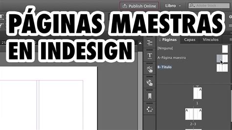 PÁGINAS MAESTRAS en INDESIGN para principiantes YouTube