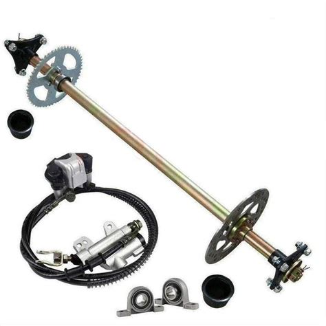 Buy DENESTUS Upgraded 740mm Go Kart Rear Axle Complete Kit With Brake