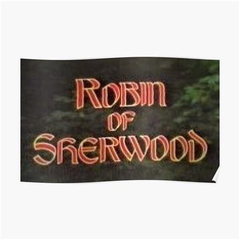 Robin Of Sherwood Poster By Docffc Redbubble