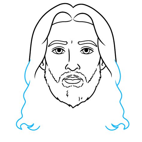draw jesus face  easy drawing tutorial
