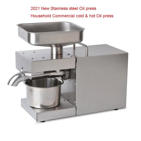 V V New Stainless Steel Oil Press Household Commercial Small