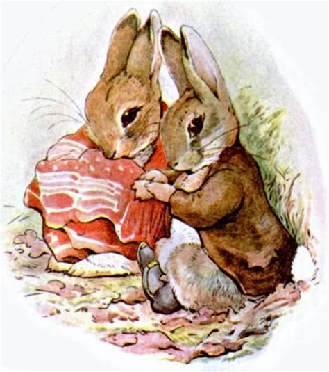 Mr And Mrs Rabbit By Beatrix Potter Cross Stitch Pattern Matching Print