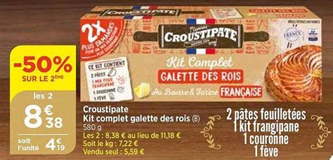 Promo Croustipate Kit Complet Galette Des Rois Chez Atac Icatalogue Fr