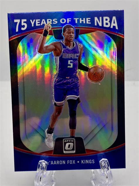 2021 22 Panini Prizm 33 De Aaron Fox 75 Years Of The NBA Donruss