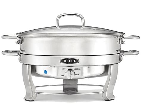 Bella 5-Qt. Stainless Steel Electric Chafing Dish $35.99 (Reg $59.99 ...