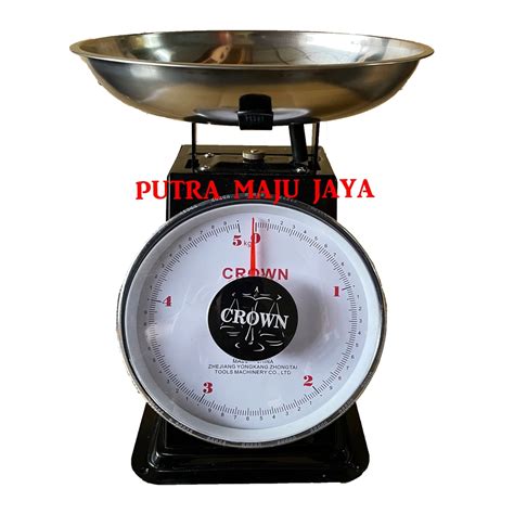 Jual Kg Timbangan Duduk Crown Kg Timbangan Plat Piring Jarum Analog