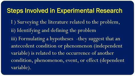 Experimental Research Design Meaning Characteristics And Classification Ppt