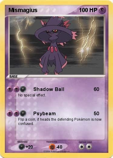 Pokémon Mismagius - Shadow Ball - My Pokemon Card