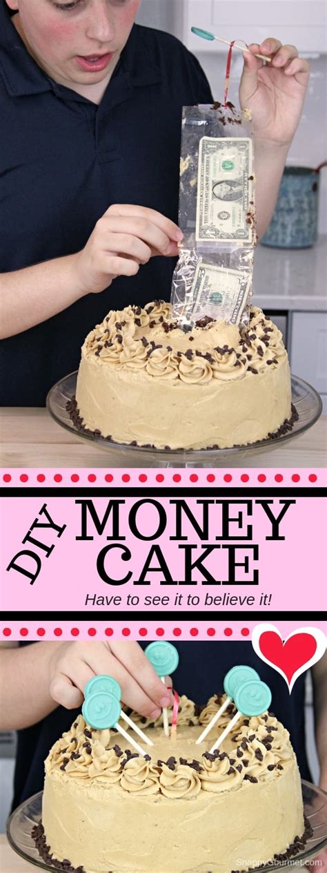 Money Cake Diy Fun Cake With Money Inside Snappy Gourmet