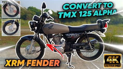 PAANO MAG CONVERT NG XRM FRONT FENDER SA HONDA TMX 125 ALPHA Dagdag