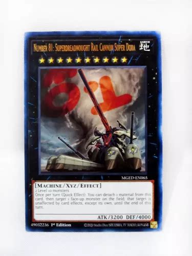 Carta Original Yugioh Number 81 Superdreadnought Rail Cannon