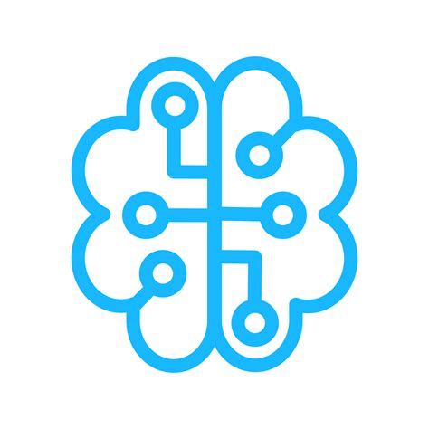 Brain Icon Design For Artificial Intelligence Technology Theme Png