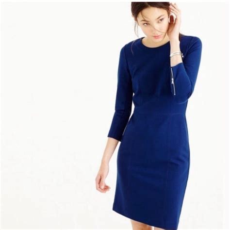 Absolutely Stunning Blue Sheath Dress From J Crew Depop