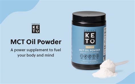 Perfect Keto Mct Oil C Powder Coconut Medium Chain Triglycerides For