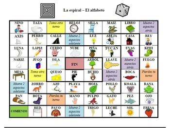 Spanish Alphabet Board Games by Exploring French and Spanish | TpT