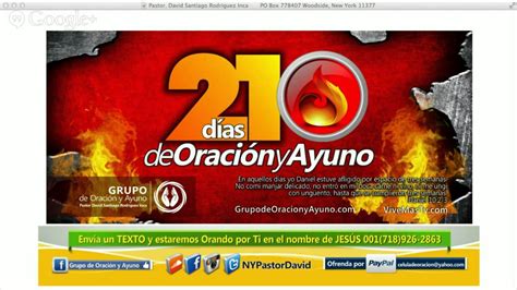 21 Dias De Oración Y Ayuno Por Fortalecimiento Espiritual Youtube