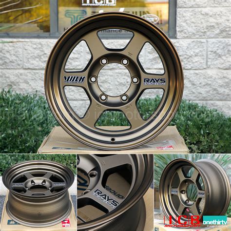 Rays Volk Racing Te37x Og Wheels 16x8 6x1397 0 Offset Bronze Large Pcd