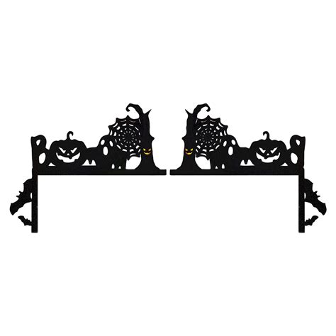 2PC Halloween Party Decorations Wooden Halloween Door Decorations 2026