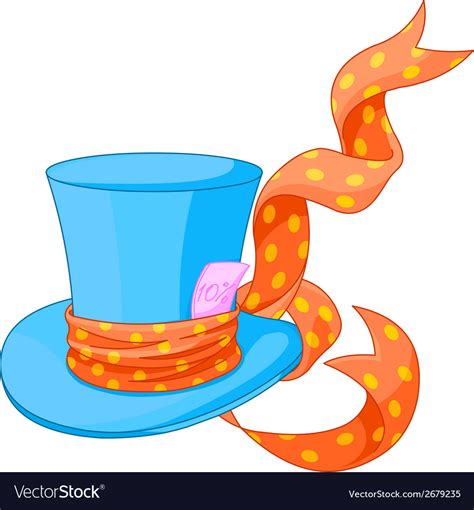 Top Hat Of Mad Hatter Royalty Free Vector Image