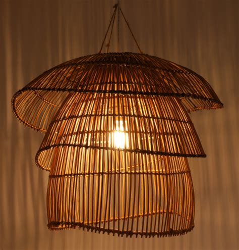 Deckenlampe Aus Rattan Handgemacht In Bali Modell Romario Guru Shop