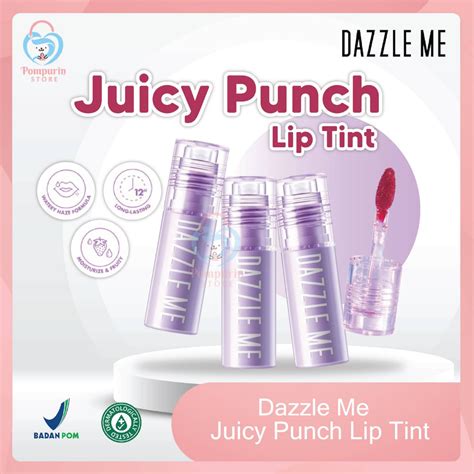 Jual Dazzle Me Juicy Punch Lip Tint Liptint Glossy Original Bpom