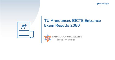 BICTE Entrance Exam Results 2080 Tribhuvan University Edusanjal