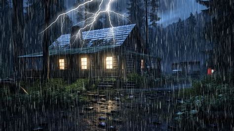 The Sound Of Heavy Rain Is Far From The Roadside House Go To Sleep