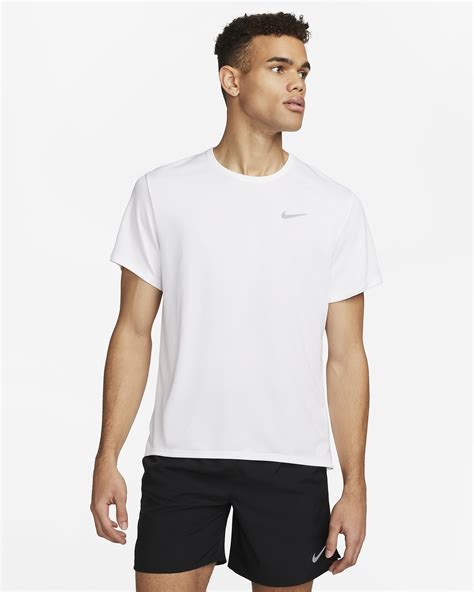 Nike Miler Mens Dri Fit Uv Short Sleeve Running Top Nike Nl