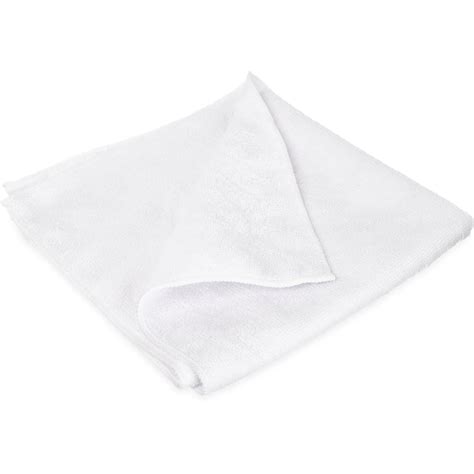 3633402 Terry Microfiber Cleaning Cloth 16 X 16 White Carlisle