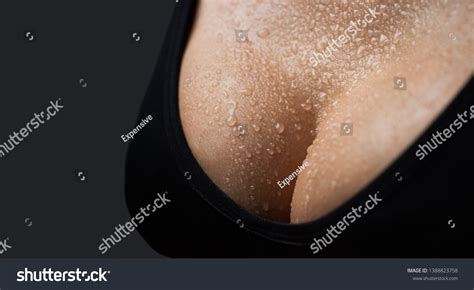 Sexy Boob Close Breast Girl Presenting Foto Stok 1388823758 Shutterstock