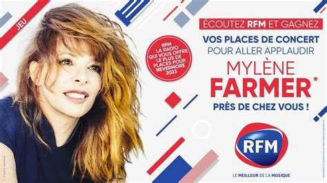 RFM vous offre vos places de concert pour applaudir Mylène Farmer près