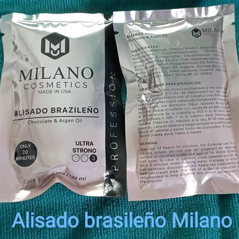 Alisado brasileño Keratina Cont 120 ml o 4 oz Milano Productos